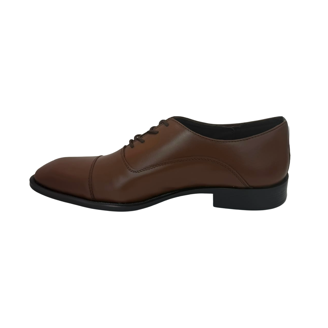 ZAPATO DE VESTIR DE PIEL- OXFORD CAFE CLARO.
