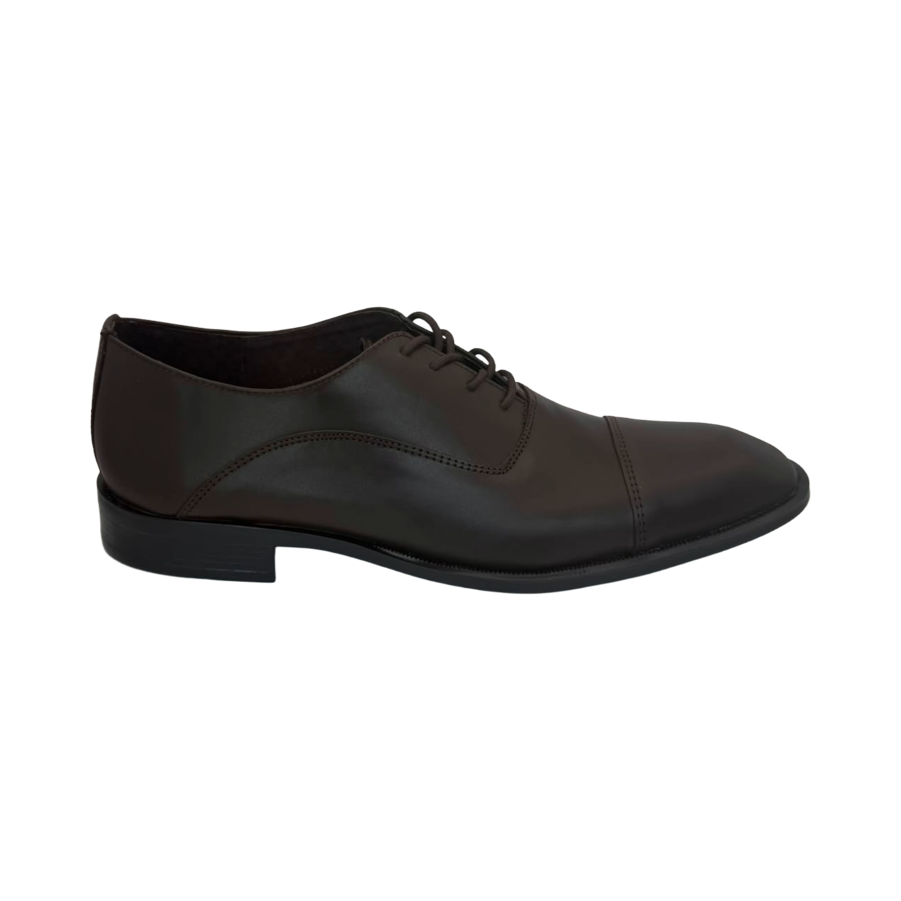 ZAPATO DE VESTIR DE PIEL- OXFORD CAFE OSCURO
