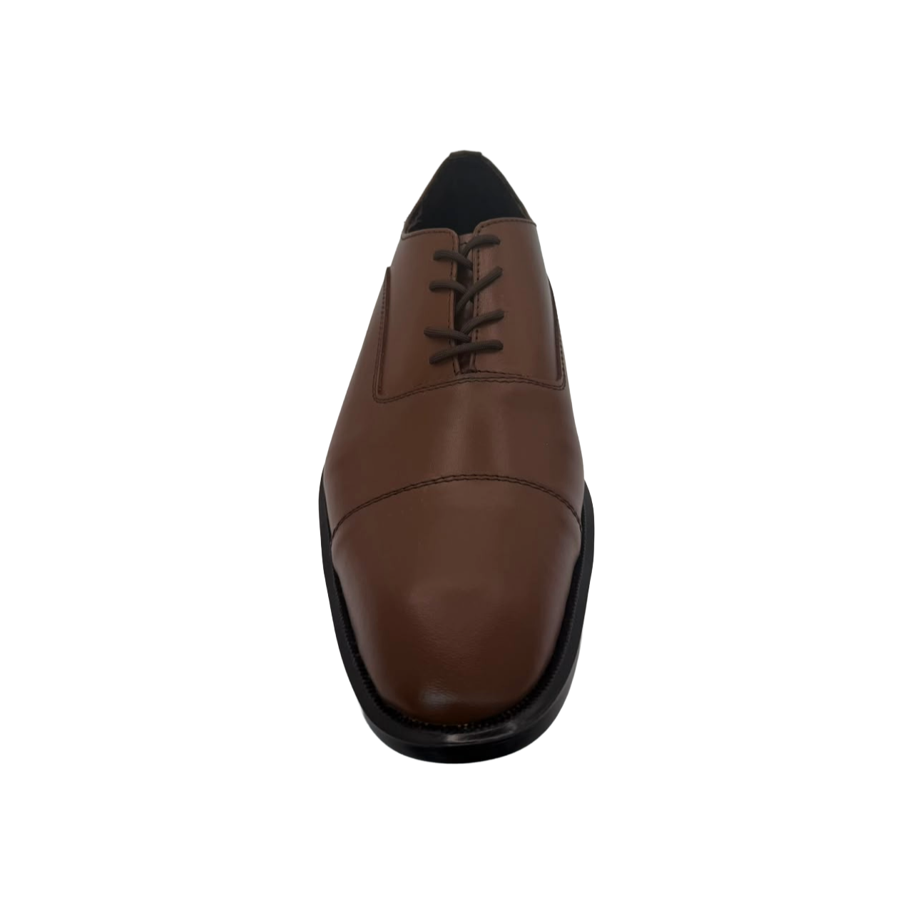 ZAPATO DE VESTIR DE PIEL- OXFORD CAFE CLARO.